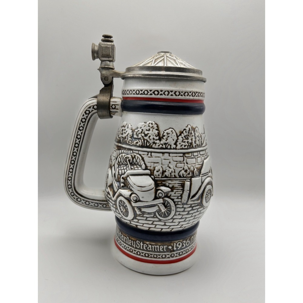 Vintage 1979 Avon Ceramarte Beer Stein Stanley Steamer 1911 Ford‎ Model T Brazil